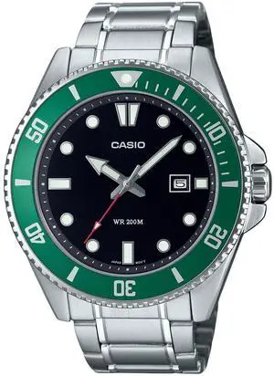 Casio Standard Black Dial Quartz Casual 200M Men's Watch MDV-107D-3 Casio Standard Black Dial Quartz Casual 200M Men's Watch MDV-107D-3