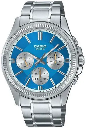 Casio Enticer Ice Blue Dial Quartz Casual Men's Watch MTP-1375D-2A2