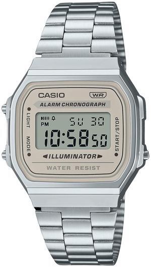 Casio Vintage Digital Stainless Steel Bracelet Quartz A168WA-8 Unisex Watch