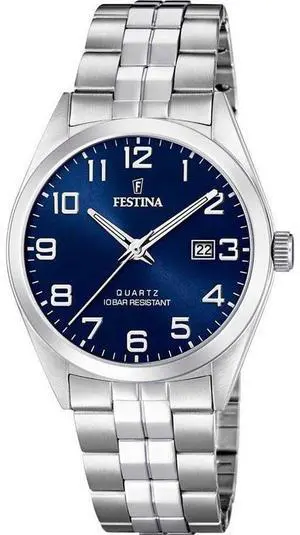 Festina Classics Stainless Steel Blue Dial Quartz F20437-3 Men's Watch