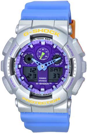 Casio G-Shock Purple Dial Quartz Sports 200M Men's Watch GA-100EU-8A2