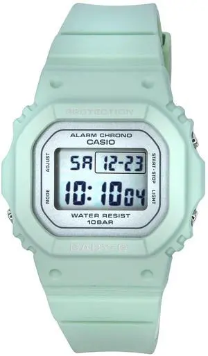 Casio Baby-G Digital Green Resin Strap Quartz BGD-565SC-3 100M Women's Watch