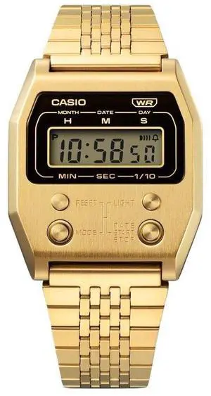 Casio Vintage Digital Stainless Steel Casual Quartz Unisex Watch A1100G-5