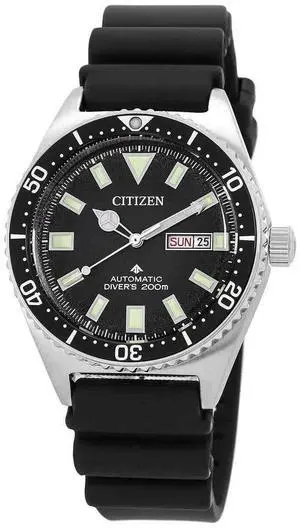 Citizen Promaster Black Dial Automatic Diver's 200M Men's Watch NY0120-01E