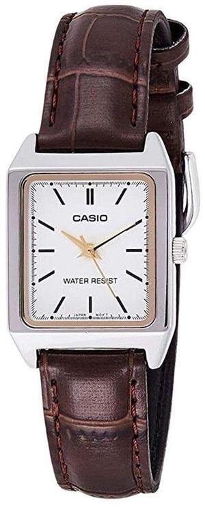 Casio Standard Analog White Dial Dress Quartz Women's Watch LTP-V007L-7E2