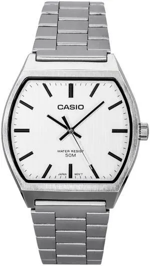 Casio Standard Analog Stainless Steel White Dial Quartz MTP-B140D-7A Men's Watch