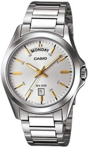 Casio Classic Silver Dial Dress Quartz Men's Watch MTP-1370D-7A2