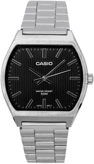 Casio Standard Analog Stainless Steel Black Dial Quartz MTP-B140D-1A Men's Watch