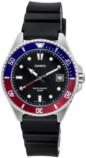 Casio Standard Analog Resin Strap Black Dial Quartz MDV-10-1A2 Men's Watch Casio Standard Analog Resin Strap Black Dial Quartz MDV-10-1A2 Men's Watch