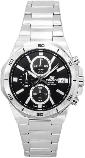 Casio Edifice Classic Standard Black Dial Quartz EFV-640D-1A 100M Men's Watch