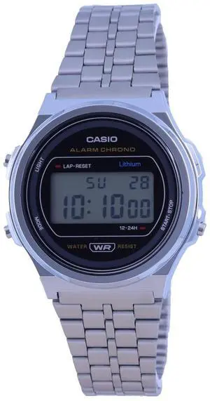 Casio A171 Vintage Stainless Steel Resin Digital A171WE-1A A171WE-1 Unisex Watch