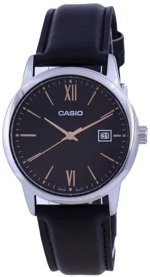 Casio Black Dial Stainless Steel Analog Quartz MTP-V002L-1B3 Men's Watch