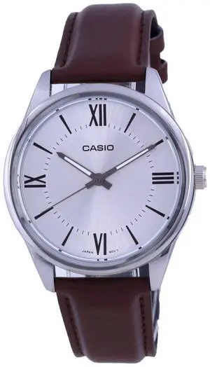 Casio Silver Dial Stainless Steel Analog Dress Quartz Mens Watch MTP-V005L-7B5