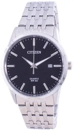 Citizen Black Dial Stainless Steel Quartz BI5000-87E Men's Watch