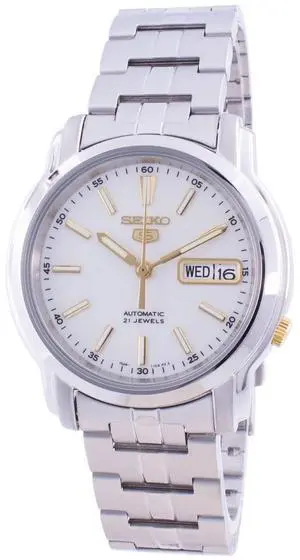 Seiko 5 Automatic White Dial SNKL77 SNKL77K1 SNKL77K Men's Watch