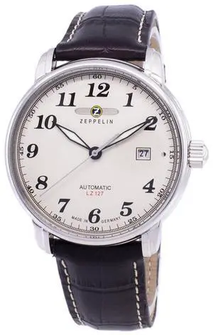 Zeppelin Series LZ127 Graf Automatic Germany Made 7656-5 76565 Men's Watch
