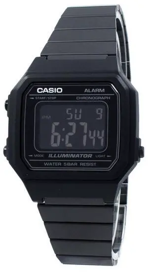 Casio Illuminator Chronograph Alarm Digital B650WB-1B Quartz Unisex Watch Casio Illuminator Chronograph Alarm Digital B650WB-1B Quartz Unisex Watch