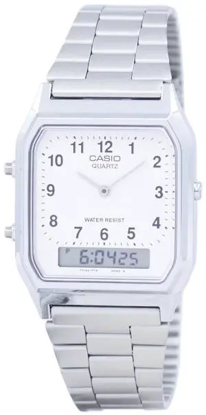 Casio Vintage Quartz Dress AQ-230A-7BMQ 100M Unisex Watch Casio Vintage Quartz Dress AQ-230A-7BMQ 100M Unisex Watch