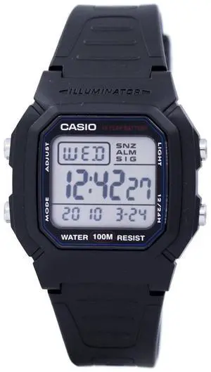 Casio Digital Classic Illuminator W-800H-1AVDF W-800H-1AV Men's Watch