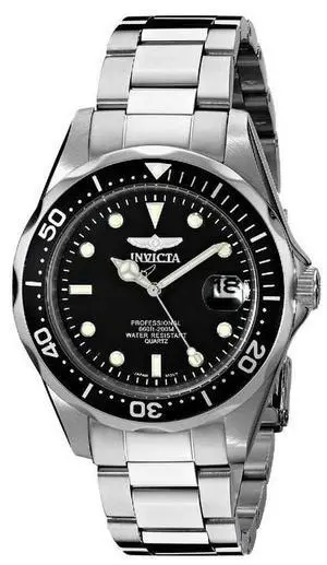 Invicta Pro Diver 200M Quartz Black Dial 8932 Men's Watch