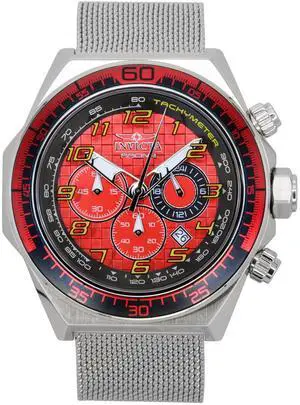 Invicta Racing Chronograph Stainless Steel Red Dial Quartz 47900 Men's Watch