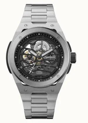 Ingersoll The Springfield Stainless Steel Skeleton Automatic I15203 Mens Watch