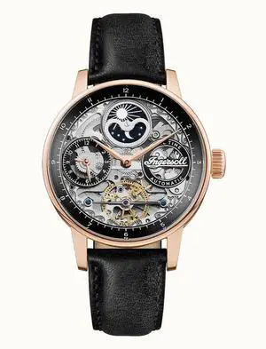 Ingersoll The Jazz Black Skeleton Dial Casual Automatic Men's Watch I07705