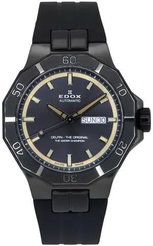 Edox Delfin The Original Swiss Made Automatic Diver 8800837GNCAGBEI Mens Watch