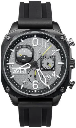 AVI-8 Hawker Hunter Retrograde Chronograph Date Display AV-4052-R1 Mens Watch AVI-8 Hawker Hunter Retrograde Chronograph Date Display AV-4052-R1 Mens Watch