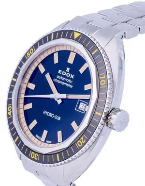 Edox Hydro-Sub Swiss Made Automatic Chronometer 801283NBMNIB 300M Mens Watch