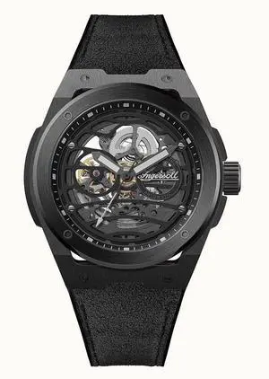 Ingersoll The Springfield Black Skeleton Dial Automatic I15201 50M Mens Watch