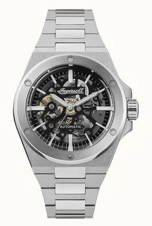 Ingersoll The Baller Stainless Steel Skeleton Dial Automatic I15002 Mens Watch