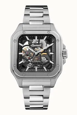 Ingersoll The Ollie Stainless Steel Skeleton Dial Automatic I14501 Mens Watch