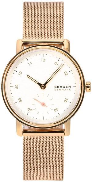 Skagen Kuppel Lille Rose Gold Stainless Steel White Dial SKW3099 Ladies Watch