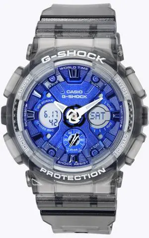 Casio G-SHOCK Translucent Gray Analog-Digital Quartz GMA-S120TB-8A Ladies Watch