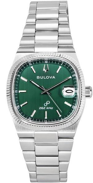 Bulova Classic Green Dial Quartz Dress Men's Watch 96B439