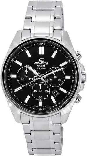 Casio Edifice Chronograph Black Dial Quartz 100M Men's Watch EFV-650D-1A Casio Edifice Chronograph Black Dial Quartz 100M Men's Watch EFV-650D-1A