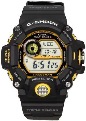 Casio G-Shock Black Dial Sports Solar 200M Men's Watch GW-9400Y-1