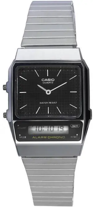 Casio Vintage Analog Digital Black Dial Quartz AQ-800E-1A AQ800E-1 Unisex Watch