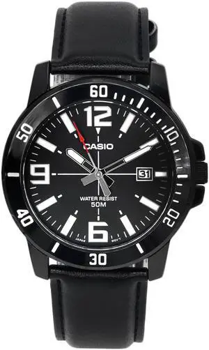 Casio Enticer Analog Black Dial Quartz MTP-VD01BL-1B MTPVD01BL-1B Men's Watch