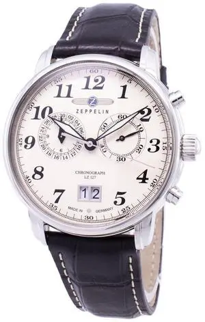 Zeppelin Series LZ127 Graf Germany Made 7684-5 76845 Men's Watch