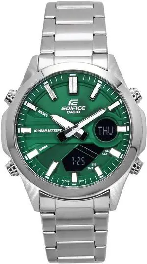 Casio Edifice Analog Digital Green Dial Quartz EFV-C120D-3A 100M Men's Watch