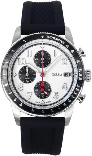 Fossil Sport Tourer Chronograph White Dial Quartz Men's Watch FS6087