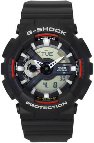 Casio G-Shock Black Dial Quartz Sports 200M Men's Watch GA-110RL-1A