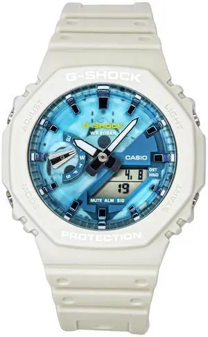 Casio G-Shock Blue Dial Quartz Sports 200M Men's Watch GA-2100AS-5A