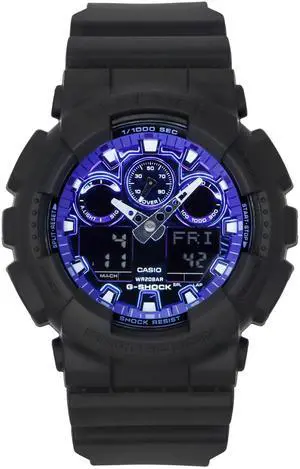 Casio G-Shock Analog Digital Blue Dial Quartz Sports Men's Watch GA-100FL-1A