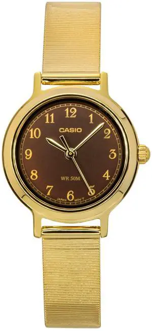 Casio Standard Analog Brown Dial Quartz Casual Women's Watch LTP-B170G-5BV
