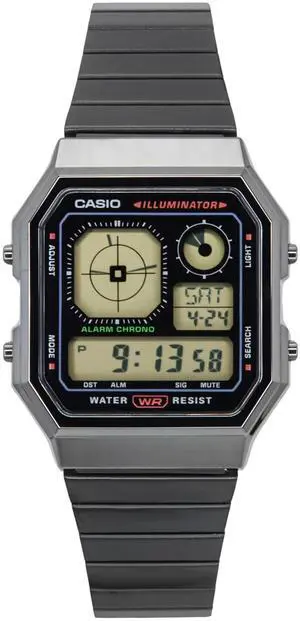 Casio Vintage Digital Stainless Steel Quartz A130WEGG-1A Unisex Watch