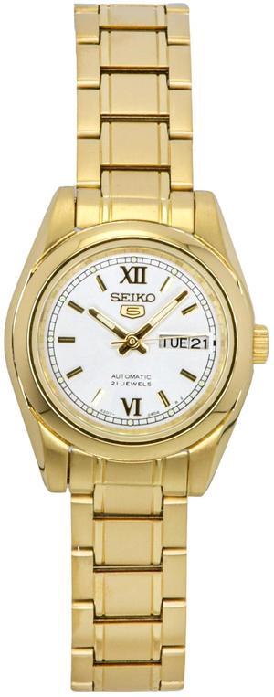 Seiko 5 White Dial Automatic Casual 100M Women's Watch SYMK30K1