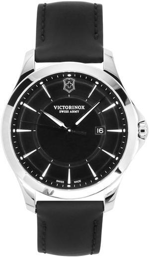 Victorinox Alliance Black Dial Quartz Dress Men's Watch With Knife Set 241904